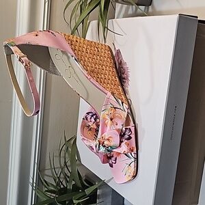 Jessica Simpson Pink Floral Print Wedges